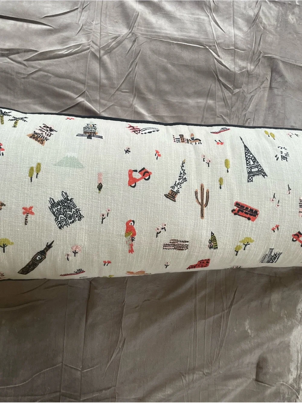 Bolster pillow from Anthropologie by Rifle Paper Co.